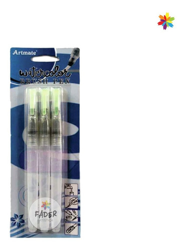 Artmate Waterbrush Brushpen Set X 3 Punta Pincel