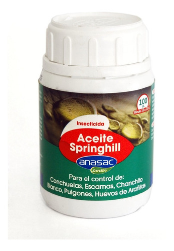 Aceite Springhill Anasac 100cc Jardin Riego