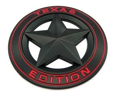 Emblema Texas Edition Pickup Chevrolet Negro Mate