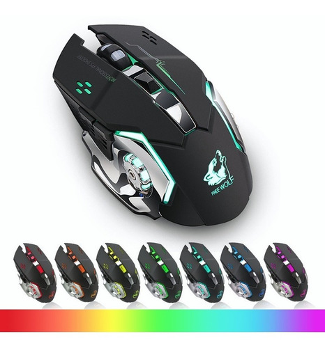 Mouse Gamer Inalámbrico Free Wolf X8 De Alta Velocidad