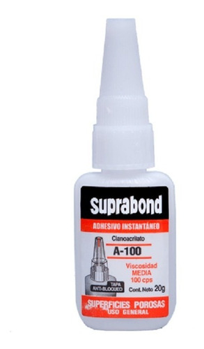 Imagen 1 de 2 de Adhesivo Cianoacrilato Suprabond A-100 Superficies Porosas