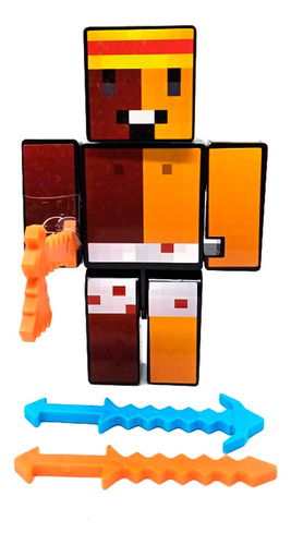 Boneco Gamer Skin - Geleia Com 3 Acessórios - Algazarra