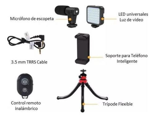 Trípode Set Para Video Making Portátil Ay-49g