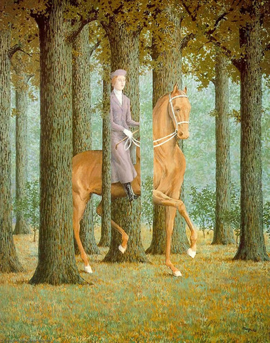 Cuadro 50x75cm Rene Magritte Cheque En Blanco Pintura