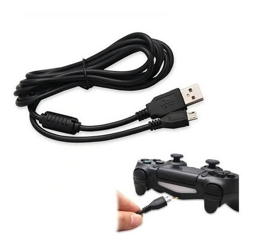 Cable Para Joystick Ps4 1.8 Mts Micro Usb Filtro Play 4 