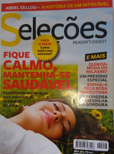 Revista Seleções/ Reader´s Digest. Fique Calmo, Mantenha-se.