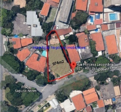 Imagem 2 de 12 de O Terreno Possui 974m2 Com A Frente De28m2. Oportunidade Sem Igual De Terreno Com 974m2 No Alto Da Lapa, Área Residencial Com Excelentes Construções - 19110802 - 34615838