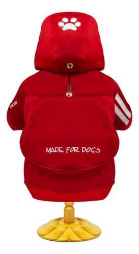 Roupa Cachorro Casaco Moletom Mascote Pet Vermelho P