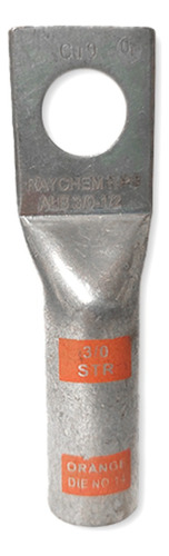 Terminal Ponchable, Cu, Cañon Largo, Cal.3/0, 1 Barreno 1/2