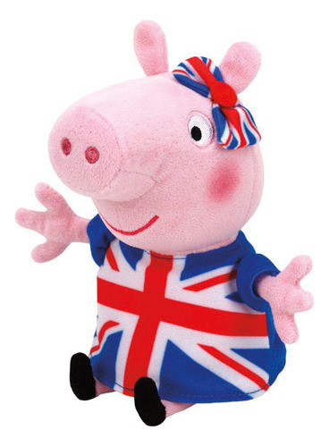 Pelucia Peppa Pig Inglaterra - 18 Cm - Ty