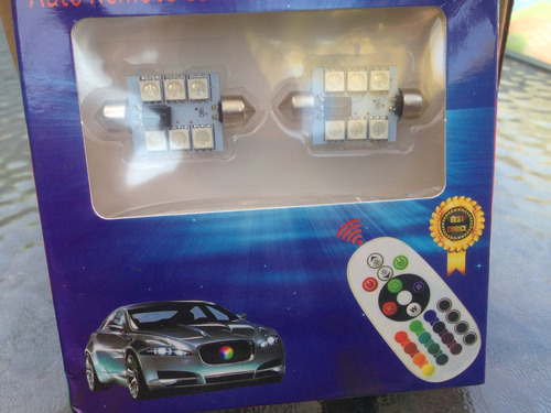 Ampolletas Led Rgb C5w Multicolor Techo