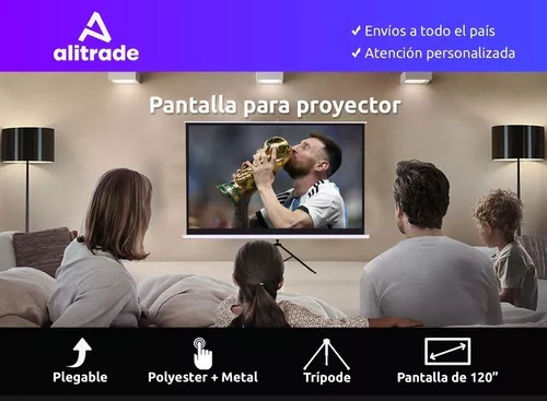 Pantalla para proyector 84 pulgadas con tripode