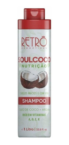 Retrô Cosméticos Shampoo Nutrição Profunda Soul Coco 1l