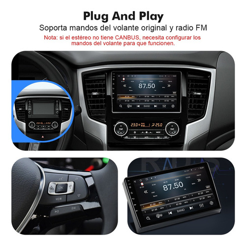 Auto Estéreo For Mitsubishi L200 2021-2022 Cámara Gps Wifi