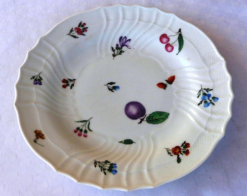 Monijor62-antigua Coleccion Plato Richard Ginori Flores Frut (Usado)