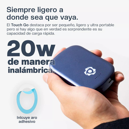 Power Bank Inalámbrico Magsafe 10,000 Mah, Ultra Portátil Color Azul