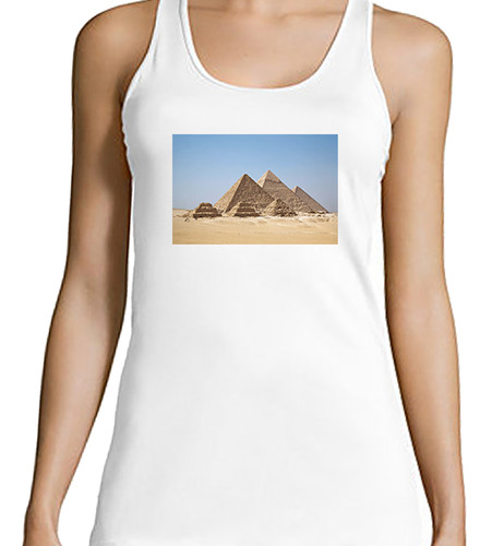 Musculosa Mujer Piramides Egipto Africa Monumento Faraon