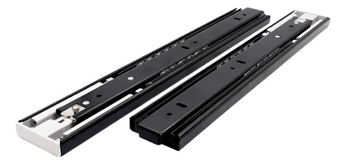 Guia Telescopica Cierre Suave 40 Cm Hafele Reforzada Color Negro Cierre Suave