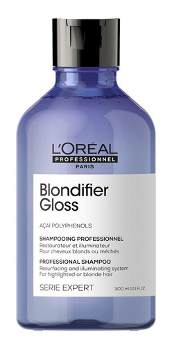 Imagen 1 de 2 de Shampoo Iluminador Blondifier Para Rubios Loreal Pro 300 Ml