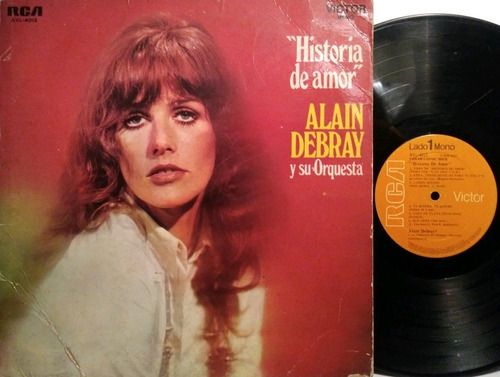 Vinilo Alain Debray Historia De Amor Malvicino G. Harrison 