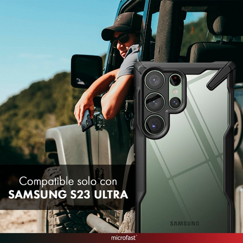Imagen 10 de 10 de Funda Ringke Original Samsung S23 Ultra Fusion-x Black Tpu