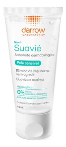 Sabonete Líquido Dermatológico Darrow Suavié Sensível 60ml