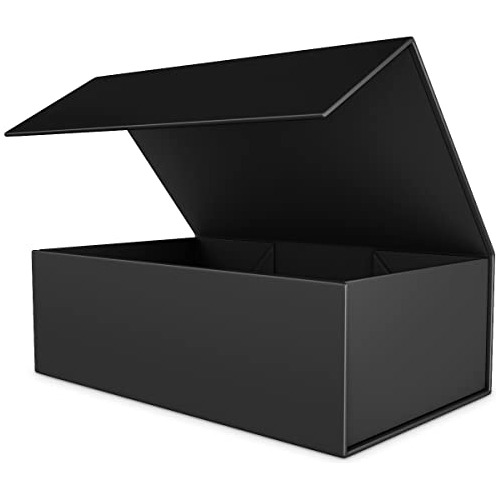 Caja De Regalo Negra Cierre Magnético 10  X 6  X 3  - ...