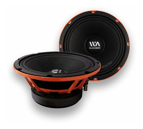 Par Medio Rango Black Bird Bb84 War Audio 8puLG 400w Rms