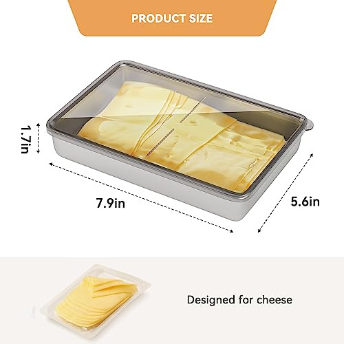 Contenedor De Queso Fresco Para Refrigerador 2 Piezas, Conte