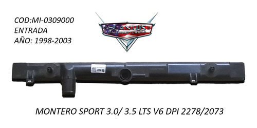 Tanque Radiador Montero Sport 3.0/ 3.5 Lts V6 Dpi Entrada