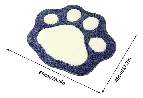 Tapete Absorbente Para Baño Con Forma De Pata De Perro Con F