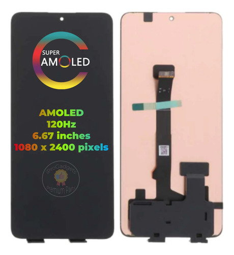 P0m P Pantalla Táctil Amoled Screen Para Poco M6 Pro 4g /