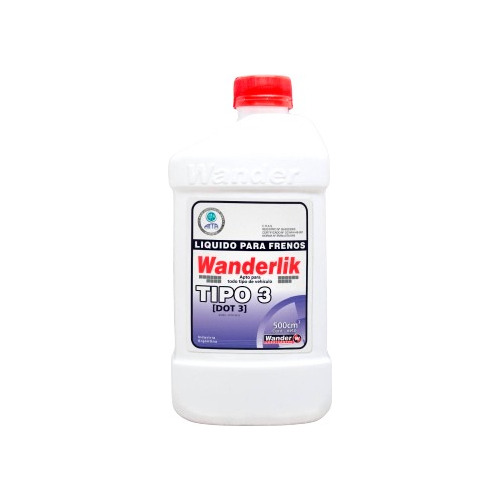 Liquido De Freno Dot 3  Wander X 500 Cc