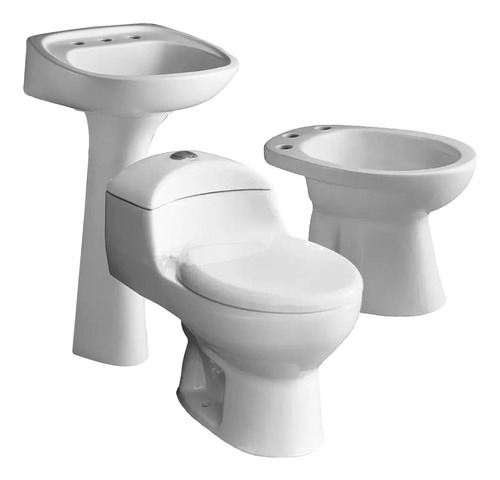 Combo Ferrum Andina Bidet Lavatorio One Piece Prunus Cs9226