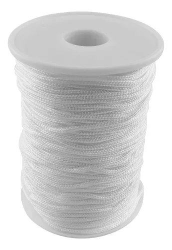 DTYGUIXE Cuerda de Persiana Blanca de 1 mm Rollo de Cordón para Estores de  150 Yardas Cuerda para Persianas Venecianas Universal Cordón para  Ventilador de Techo Recambios para Estores de Cordón 