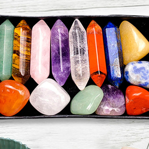 Juego De Piedras Preciosas Curativas Para Chakras De Cristal