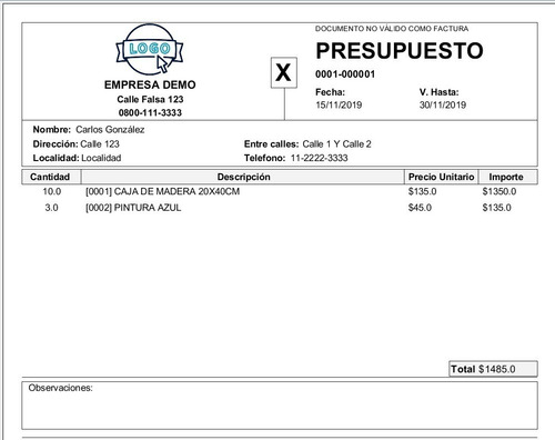 Software Programa Presupuestos Y Remitos