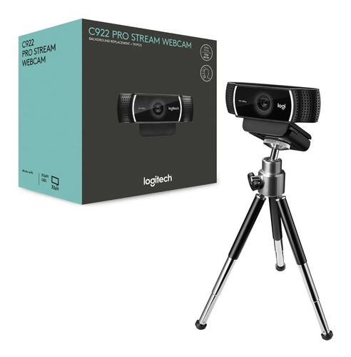 Imagem 1 de 3 de Webcam Logitech C922 Hd Pro Full Hd 1080p Tripé Stream Lives