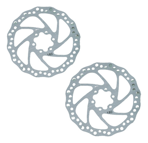 Imagem 5 de 6 de Kit Freio Disco Mecânico Bike Pinças Dt/tr C/ Rotores 160mm
