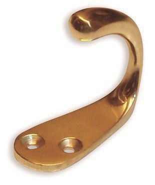 Gancho Percha Simple Bronce 47 Mm.           Ab Brass   Ch03