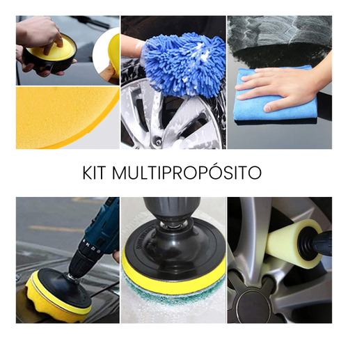 Kit De Limpieza Profunda Auto Hogar Casas Cepillo 27 Piezas