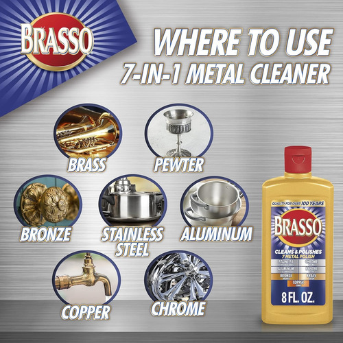 Brasso Deslustre Y Removedor Multiusos Para Metal 237ml