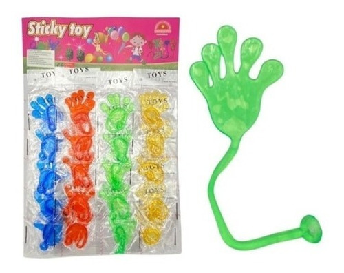 Imagen 2 de 3 de Pack 20 Pega Locos Diseños De Manos Colores