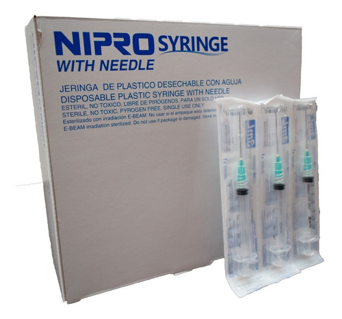 Jeringa Nipro 3ml 21g X 1 1/2 - Caja 100 Und