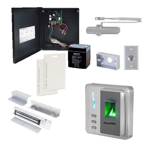 Kit Control De Acceso Biometrico Huella Y Proximidad Sf101