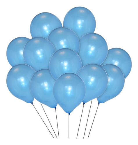 50 Globos Feliz Cumpleaños Decoracion Globos Set De Globos Globos Metalizados Cotillon Fiestas Set De Globos Decoración Globos De Cumpleaños Accesorios Para Fiesta Color Azul Claro Pasteleriuscl