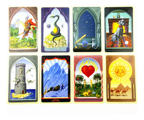 Tarot De 36 Cartas De Lenormand Para Oracle Cards, Inglés Co