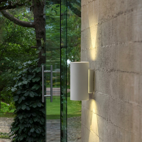 Imagen 6 de 6 de Lámpara Para Muro Exterior, Blanco 7.5w Luz Cálida