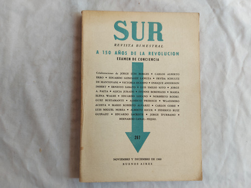 Revista Sur N° 267 Noviembre-diciembre 1960 (Usado)