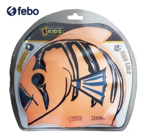 Gorra National Geographic Baño Natación Para Niños Silicona - FEBO